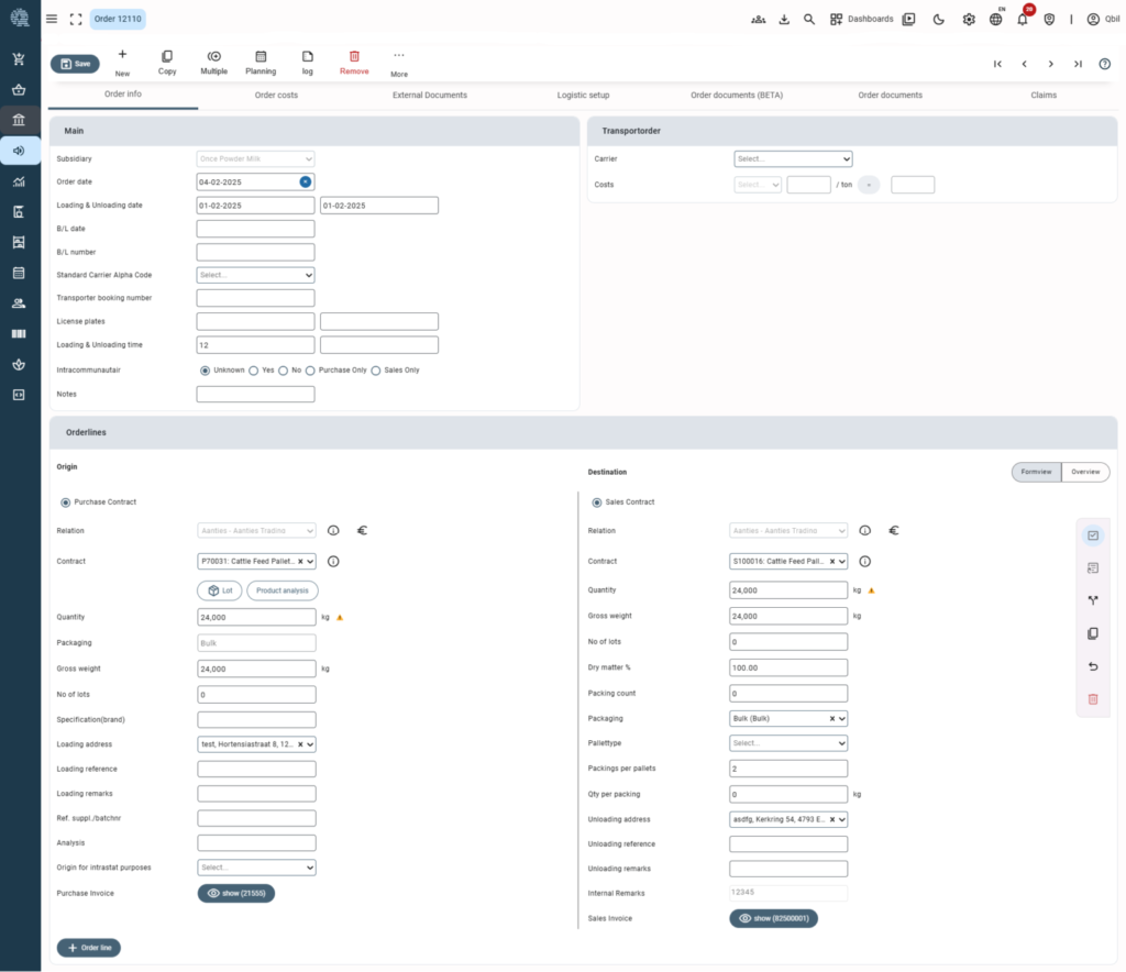 Software - Qbil - ERP-software voor grondstoffenhandel